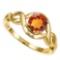 0.99 CT AZOTIC MYSTICS QUARTZ 10KT SOLID YELLOW GOLD RING