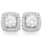 MAGNIFICENT 1 2/3 CTW (50 PCS) FLAWLESS CREATED DIAMOND .925 STERLING SILVER EARRINGS