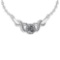 Certified 1.16 Ctw Diamond VS/I1 Necklace 14K White Gold