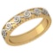 Stunning Filigree Engagement Band 18K Yellow And White Gold MADE IN ITALY