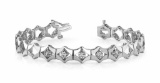 14KT WHITE GOLD .25 CTW G-H VS2/SI1 DIAMONDS IN DIAMONDS BRACELET