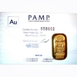 PAMP Suisse 50 Gram Gold Bar - Poured Design