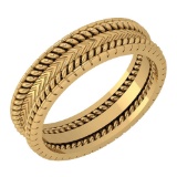 Stunning Filigree Engagement Band 18K Yellow Gold MADE IN ITALY