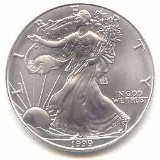 1999 1 oz Silver American Eagle BU