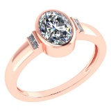 Certified 1.28 Ctw Diamond 14k Rose Gold Ring (VS/SI1)