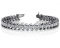 14K WHITE GOLD 1 CTW G-H VS2/SI1 CLASSIC S SHAPED DIAMOND TENNIS BRACELET