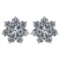 Certified 1.86 Ctw Diamond 14k White Gold Halo Stud Earrings