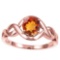 0.99 CT AZOTIC MYSTICS QUARTZ 10KT SOLID RED GOLD RING