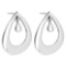 Gold MADE IN ITALY Styles Stud Earrings For beautiful ladies 14k White Gold MADE IN ITALY