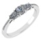 Certified 0.77 Ctw Diamond 14k White Gold Halo Ring