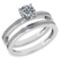 Certified 0.73 Ctw Diamond 14k White Gold Ring (VS/SI1)