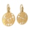 Gold Wire Hook Earrings 14K Yellow Gold Made In Italy