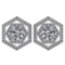 Certified 1.38 Ctw Diamond 14k White Gold Halo Stud Earrings