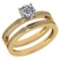 Certified 0.73 Ctw Diamond 14k Yellow Gold Ring (VS/SI1)