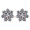 Certified 1.86 Ctw Diamond 14k Rose Gold Halo Stud Earrings