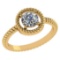 Certified 1.00 Ctw Diamond 14k Yellow Gold Ring (VS/SI1)