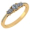 Certified 0.77 Ctw Diamond 14k Yellow Gold Halo Ring