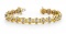 14KT YELLOW GOLD 1 CTW G-H VS2/SI1 FLOATING DIAMOND BOX DIAMOND BRACELET