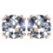 Certified 2.00 Ctw Diamond 14K Rose Gold Stud Earring Made In USA