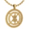 New American And European Style Gold MADE IN ITALY Coins Charms Necklace 14k Yellow Gold MADE IN ITA