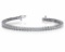 14K WHITE GOLD 1.50 CTW G-H VS2/SI1 2 PRONG SET ROUND DIAMOND TENNIS BRACELET