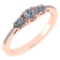 Certified 0.77 Ctw Diamond 14k Rose Gold Halo Ring