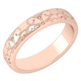 Gold MADE IN ITALY filigree Bands For beautiful ladies 14k Rose Gold MADE IN ITALY