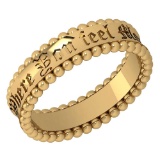 Gold MADE IN ITALY filigree Bands For beautiful ladies 14k Yellow Gold MADE IN ITALY