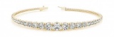 14K YELLOW GOLD 5 CTW G-H VS2/SI1 DIAMOND BRACELET