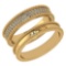 Certified 1.00 Ctw Diamond Wedding/Engagement 14K Yellow Gold Halo Band