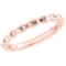 Certified 0.07 Ctw Diamond 14k Rose Gold Halo Ring