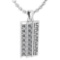 Certified 0.16 Ctw Diamond Necklace For Ladies 21st Century New collection 18K White Gold (VS/SI1)