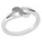 Certified 0.03 Ctw Diamond 14k White Gold Halo Ring