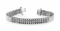 14K WHITE GOLD .65 CTW G-H SI2/SI3 DOUBLE CENTER STRAND DIAMOND BRACELET