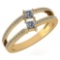 Certified 0.60 Ctw Diamond 14k White Gold Ring VS/SI1