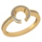 Certified 0.19 Ctw Diamond 14k Rose Gold Halo Ring