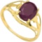 1.82 CT RUBY 10KT SOLID YELLOW GOLD RING