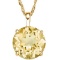 0.7 CTW CITRINE 10K SOLID YELLOW GOLD ROUND SHAPE PENDANT