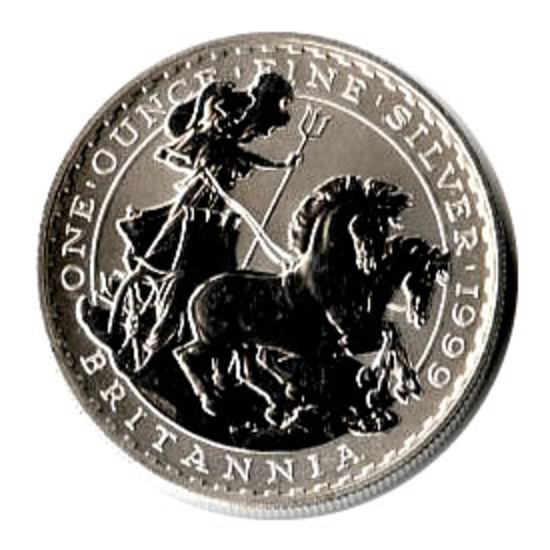 Uncirculated Silver Britannia 1 oz 1999