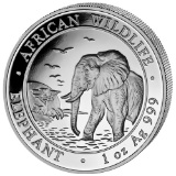 Somalia 1 oz Silver Elephant 2010