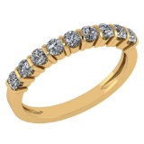 Certified 0.70 Ctw Diamond 14K Yellow Gold Halo Ring