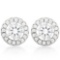 CLASSY 2 1/3 CTW (34 PCS) FLAWLESS CREATED DIAMOND .925 STERLING SILVER EARRINGS