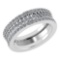 Certified 1.65 Ctw Diamond Engagement /Wedding 14K White Gold Promises Band