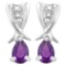 3/4 CTW AMETHYST .925 STERLING SILVER EARRINGS