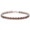 10.35 CT GARNET 925 STERLING SILVER TENNIS BRACELET IN OVAL SHAPE