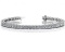 14K WHITE GOLD 4 CTW G-H I1/I2 PRINCESS CUT BRACELET