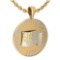 Certified Freedom Loving American 1776 14K Yellow Gold MADE IN ITALY Pendant