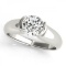 CERTIFIED18KT WHITE GOLD 1.00 CTW SOLITAIRE ENGAGEMENT RING
