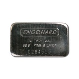 Engelhard Silver Bar 10 oz Bar - Wide Struck Logo Back