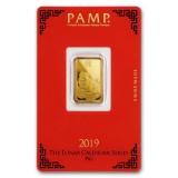 PAMP Suisse 5 Gram Gold Bar 2019 - Pig Design